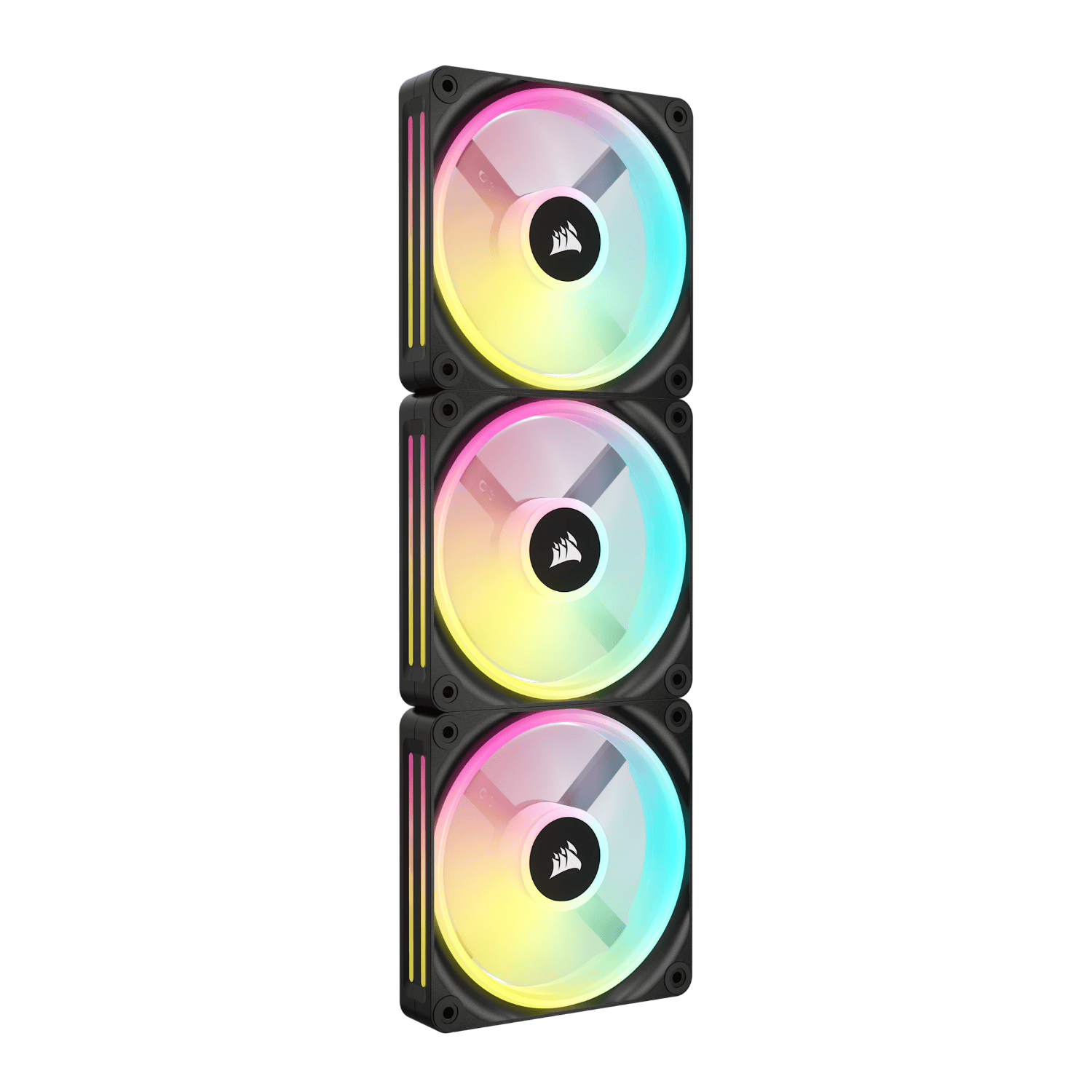 Corsair iCUE LINK QX120 RGB 120mm PWM PC Fans Starter Kit with iCUE LINK System Hub