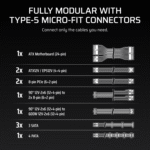 Corsair RM850x SHIFT 80 PLUS Gold Fully Modular ATX Power Supply