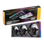 Antec INFINITY MATRIX PWM 360mm ARGB Reverse Case Fan Single Frame - Black