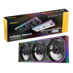 Antec INFINITY MATRIX PWM 360mm ARGB Case Fan Single Frame - Black