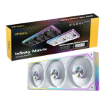 Antec INFINITY MATRIX PWM 360mm ARGB Case Fan Single Frame - White