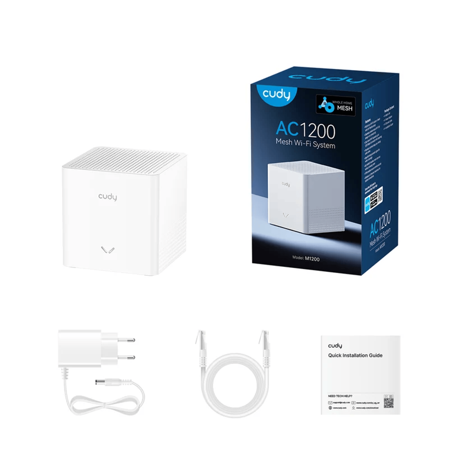 CUDY AC1200 Mesh Wi-fi system - 1 Pack