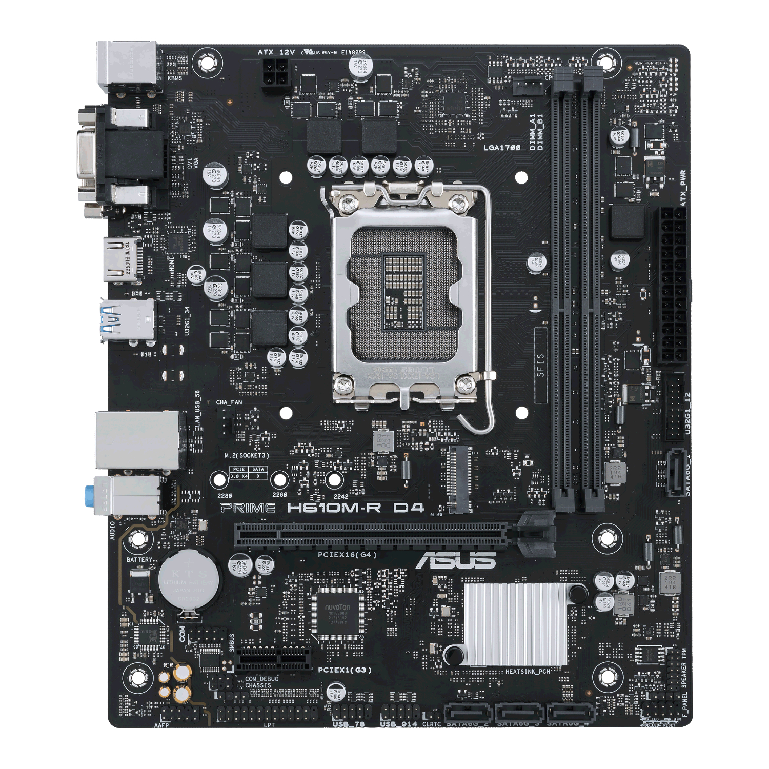 ASUS Prime H610M-R D4 LGA1700 M-ATX Motherboard
