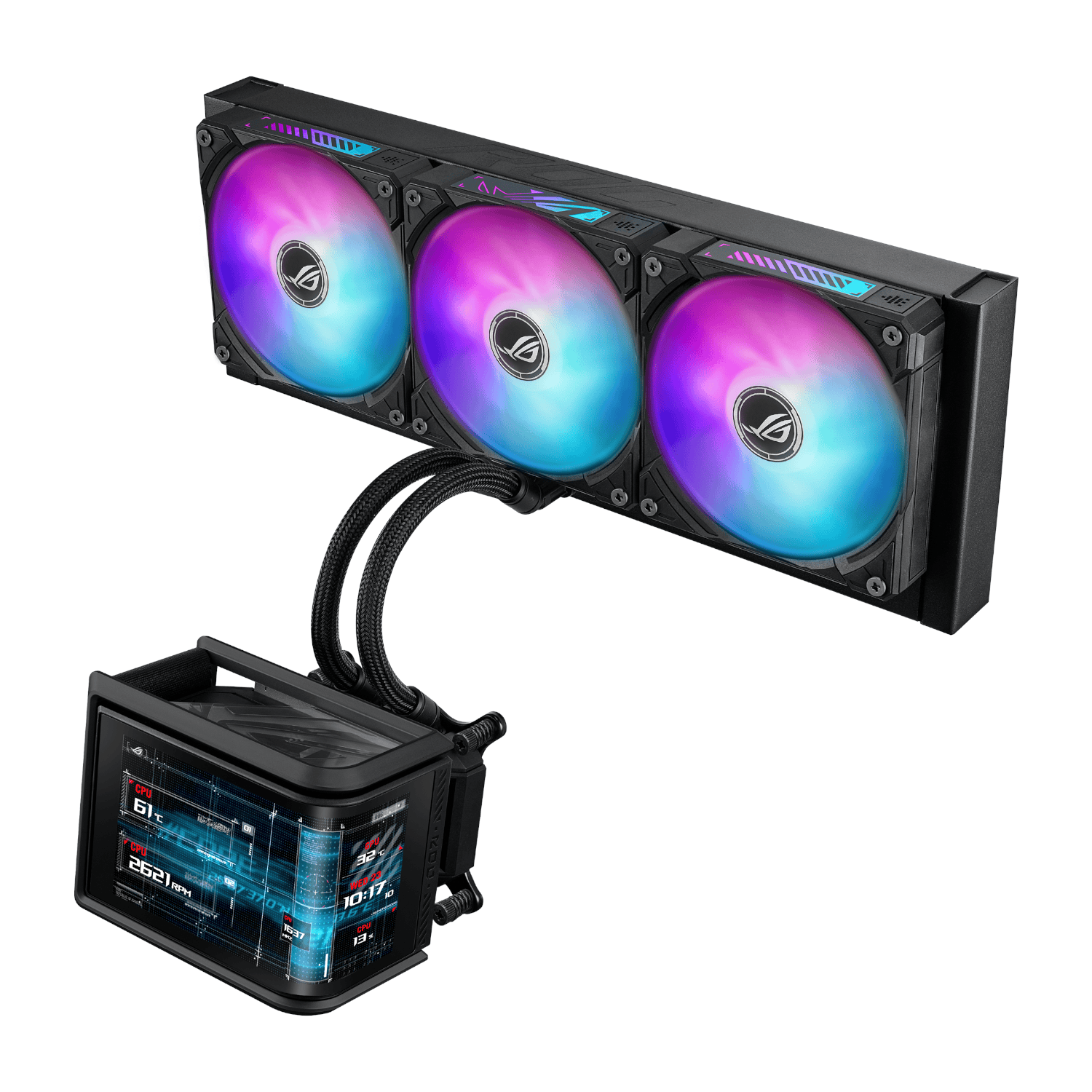 ASUS ROG Ryuo IV SLC 360mm ARGB Liquid CPU Cooler - Black