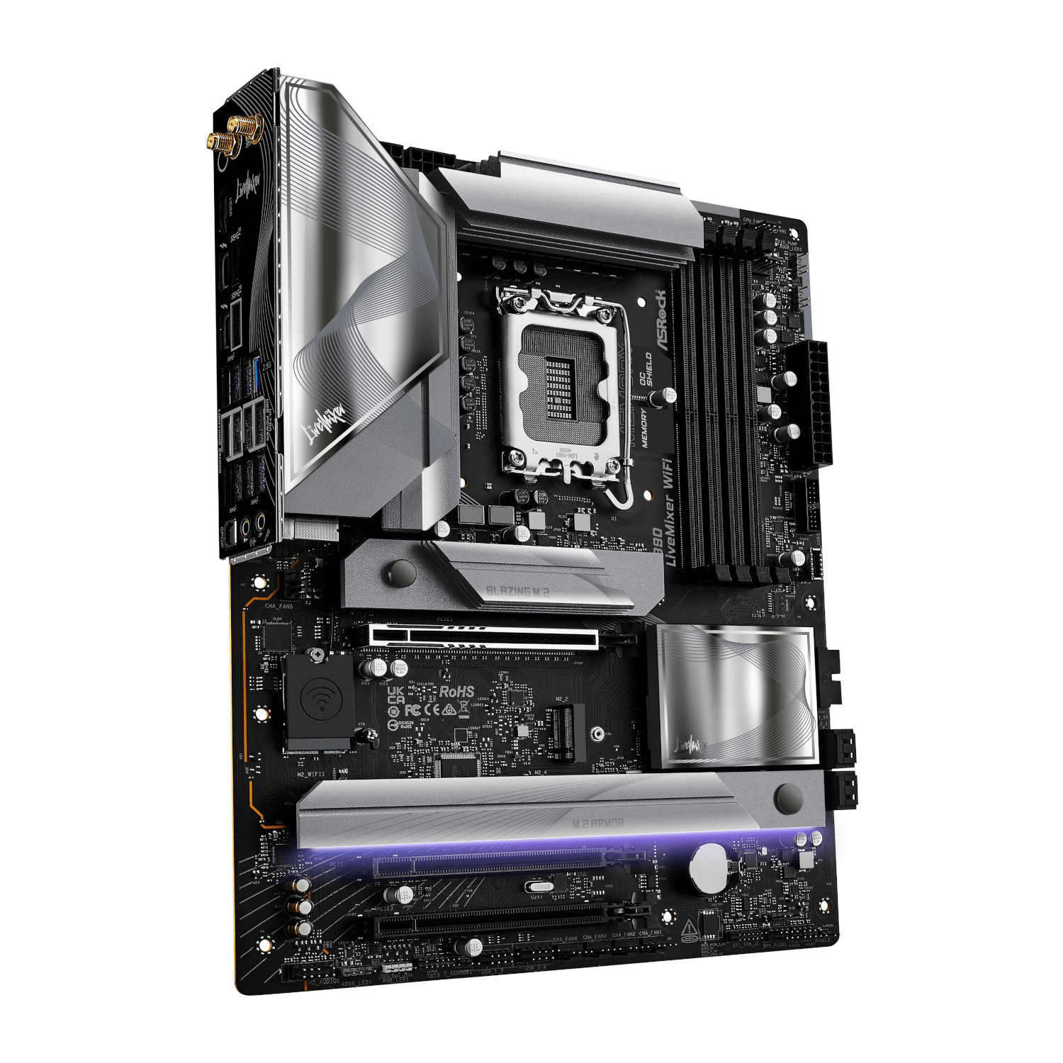 ASRock Z890 LiveMixer Wi-Fi Intel LGA 1851 ATX Gaming Motherboard