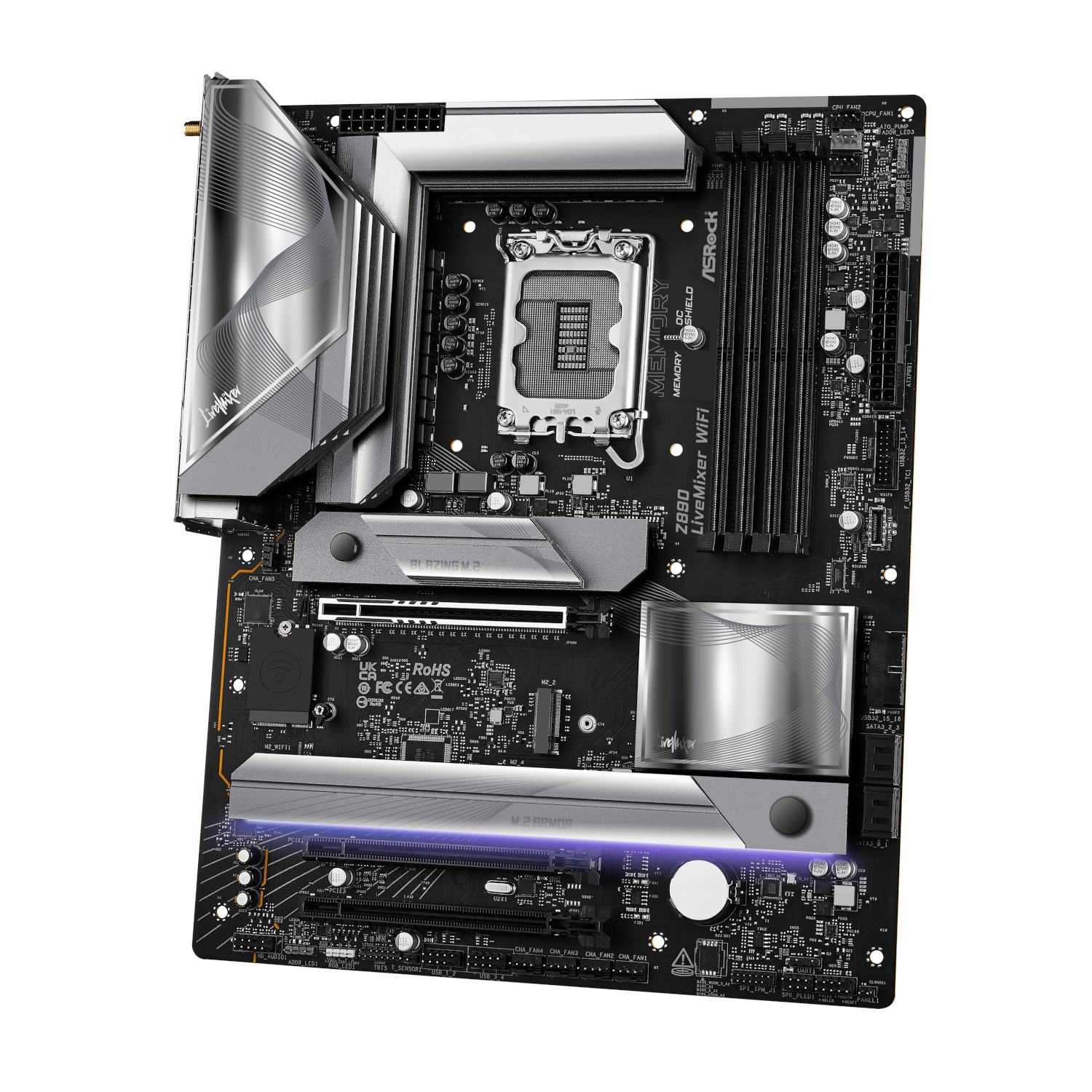 ASRock Z890 LiveMixer Wi-Fi Intel LGA 1851 ATX Gaming Motherboard