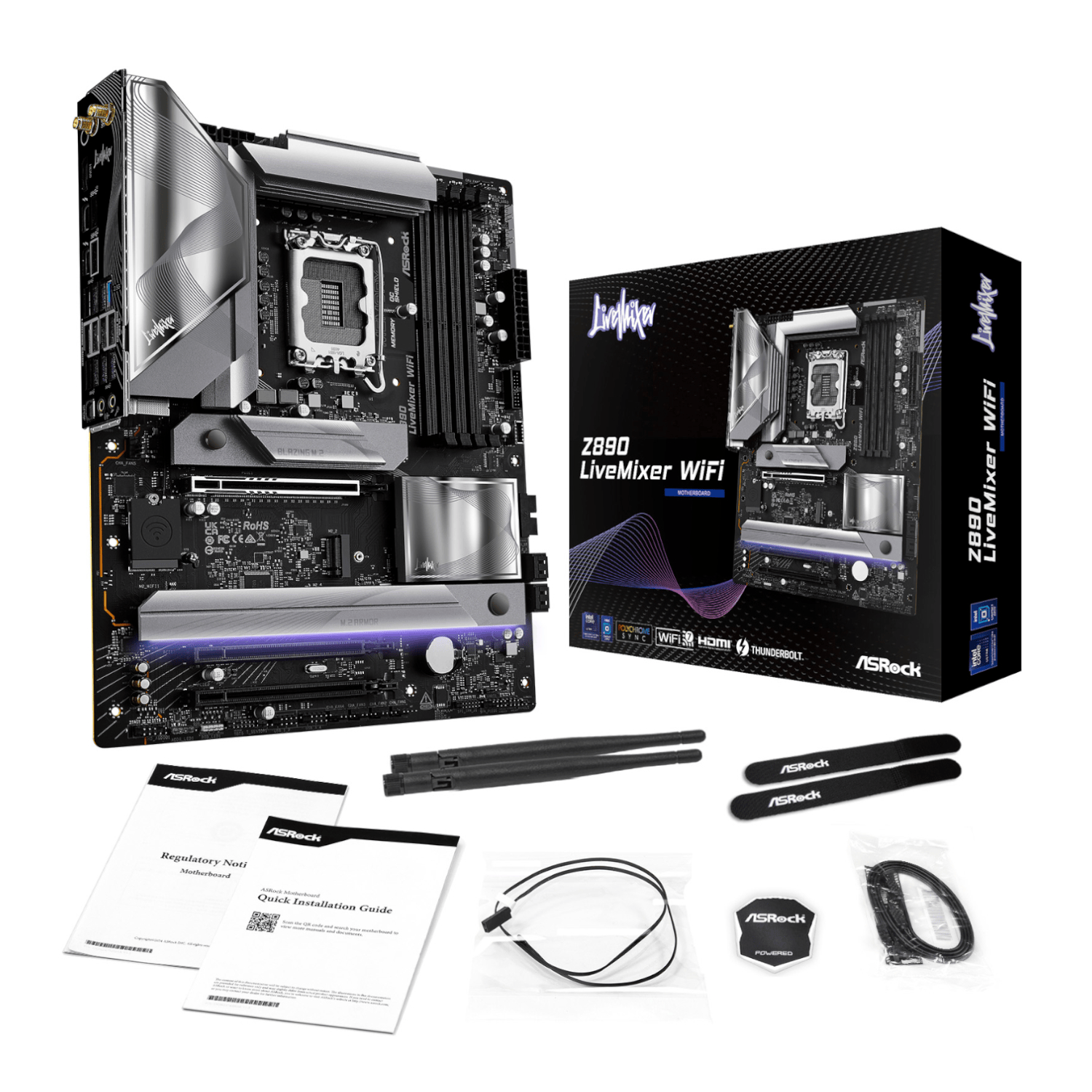 ASRock Z890 LiveMixer Wi-Fi Intel LGA 1851 ATX Gaming Motherboard